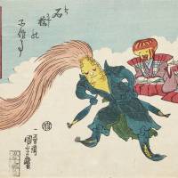 Utagawa Kuniyoshi \"Corn Swinging the Hair\" | &#169; COLLECTION KROLLER-MULLER MUSEUM, OTTERLO, THE NETHERLANDS