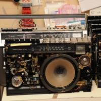 Radio Ga Ga: Portable radio-cassette players, released by Sony in 1973, are among the items Matsuzaki has a soft spot for. | SATOKO KAWASAKI