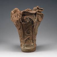 A pot from the Jomon Nanjai Zokoji site in Gunma Prefecture. | TADAHIRO OGAWA