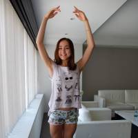 On form: Miko Fogarty with her feet in \"first position\" &#8212; one of the first things a young ballerina learns. | KAORI SHOJI
