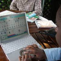 A boy in Kenya plays an online game with a girl in Japan. | NPO PANGAEA