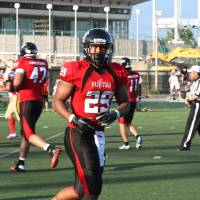 The right stuff: Frontiers running back Gino Gordon is relishing the opportunity to play in Japan. | KAZ NAGATSUKA