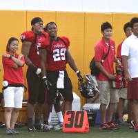 Smart move: Harvard graduate Gino Gordon arrived in Japan to play for Fujitsu in late July. | KAZ NAGATSUKA