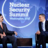 Watch your friends: U.S. President Barack Obama meets with Pakistan\'s then-prime minister, Yousuf Raza Gilani, at Blair House in Washington in April 2010. For the U.S., no other nation draws as much scrutiny across so many categories of national security concern, leaked documents show. | BLOOMBERG