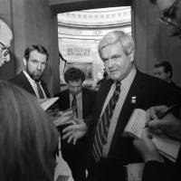 Mr. Reasonable: Newt Gingrich, shown in the U.S. Capitol in December 1995, was speaker of the House of Representatives the last time the federal government shut down. | THE WASHINGTON POST