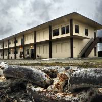 Under lock and key: Officials of the U.S. naval base at Guantanamo Bay, Cuba, seen Monday, strictly monitor tours by news media, who have to submit all photos and videos shot for approval, among other restrictions. | THE WASHINGTON POST