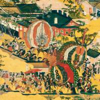 \"Scenes in and around Kyoto,\" Funaki version by Iwasa Matabe, an Important Cultural Property (17th century) | TOKYO NATIONAL MUSEUM