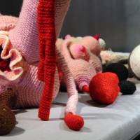 Seeing things differently: Part of Gil Yefman’s “H” exhibition at The Container. Complex issues knitted into the fabric of art