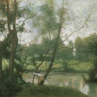 Jean-Baptiste Camille Corot\'s \"Saint-Nicolas-Lez-Arras, au bord de la riviere\" (1872) | YAMADERA GOTO MUSEUM OF ART