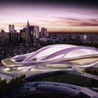 Size issues: The winning design for the main 2020 Olympic stadium is being criticized by Japanese architects as too big. | TOKYO 2020