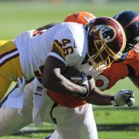 Lightning rod: Running back Alfred Morris and his Washington Redskins teammates find their team’s moniker the subject of media grandstanding in recent weeks. Controversy over Washington Redskins leading analysts to hypocrisy