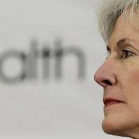 Care questions: U.S. Health and Human Services Secretary Kathleen Sebelius takes part in a panel discussion to answer questions about Affordable Care Act enrollment on Friday in San Antonio | AP
