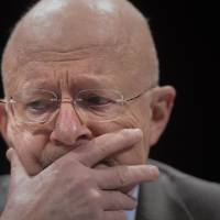 Spymaster: Director of National Intelligence James Clapper testifies before the House Select Intelligence Committee on potential changes to the Foreign Intelligence Surveillance Act on Capitol Hill in Washington on Tuesday | AFP-JIJI