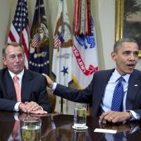 The root of growing animosity between the parties of House Speaker John Boehner (left) and President Barack Obama may be long in the making, scholars say. | AP