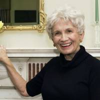 Latter-day Chekhov: Author Alice Munro, who on Thursday won this year’s Nobel Prize in literature, poses at the Canadian Consulate in New York in October 2002. For Nobel laureate Alice Munro, the subject is 'simply life itself'