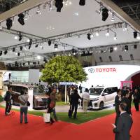 Toyota replicates Toyotown, a mainstay of its TV commercials. | YOSHIAKI MIURA PHOTO
