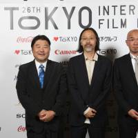 Vote of confidence: Jacob Wong (center) with fellow Asian Future jury members Koichi Nojima and Shinji Aoyama at this year\'s Tokyo International Film Festival. | &#169; 2013 TIFF