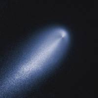 Snowball in hell: This contrast-enhanced image produced by NASA from Hubble images of comet ISON in April reveals the subtle structure in the inner coma of the comet. | AP