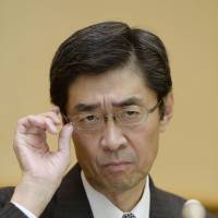 Besieged: JR Hokkaido chief Makoto Nojima attends a press conference on Wednesday at the railway\'s headquarters in Sapporo | KYODO