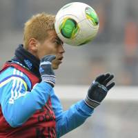 Bring it on: Keisuke Honda believes Japan has nothing to fear against top-class sides like Belgium and the Netherlands. | AFP-JIJI