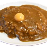 Raw beauty: The curry at Hinoya, voted the best in the curry-packed Kanda area of Tokyo, comes topped with a choice of raw or soft-boiled egg. The tiny restaurant close to Kanda Station seats just seven hungry customers. Japan's love for curry means endless variety