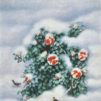 \"Camellia in Snow\" (1994) | THE JAPAN ART ACADEMY