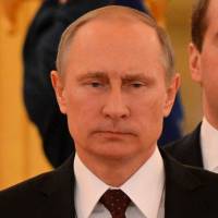 Let the games begin: Russian President Vladimir Putin meets with Belarusian President Alexander Lukashenko at the Kremlin on Wednesday. | AFP-JIJI