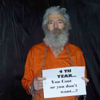 Silence broken: This undated handout photo provided by the family of Robert Levinson after they received it in April 2011 shows retired FBI agent Robert Levinson. In March 2007, Levinson flew to Kish Island, an Iranian resort awash with tourists, smuggler and organized crime figures. Days later after a meeting with an admitted killer, he vanished. For years the U.S. has publicly described him as a private citizen who was traveling on private business. However, an investigation reveals that Levinson was working for the CIA. Ex-FBI agent who disappeared in Iran was on rogue mission for CIA