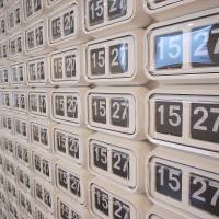 Passing time: The clocks tick over to 15:27 in Darren Almond\'s \"Tide.\" | JAMES JACK