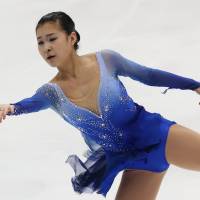 Bring on Sochi: Kanako Murakami performs on Saturday.AfP-jiji | KYODO