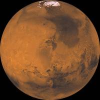 Mars is seen in a 2008 photograph composition made of about 1,000 separate images. | NASA