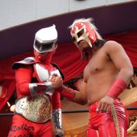 Wrestling with cosplay: The Rollercoaster with Asakusa Kid. | ETHAN SALTER