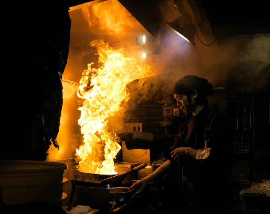Gogyo Firestarter: Gogyo's ramen comes with extra flames. | ROBBIE SWINNERTON