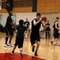 American dream: Yuta Watanabe, pictured during practice with the Japan national team last year, has decided to attend George Washington University next season. | KAZ NAGATSUKA