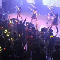 Tokyo tunes: Japanese pop group Alice No. 10 performs at the Pasela Resorts Akiba entertainment complex in Akihabara on Jan. 18. | YOSHIAKI MIURA