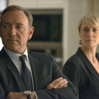 Net gain: Kevin Spacey and Robin Wright are seen this image from “House of Cards.” Web pioneers try to transform TV