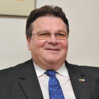 Lithuanian Foreign Minister Linas Linkevicius is interviewed in Tokyo on Thursday by The Japan Times. | YOSHIAKI MIURA