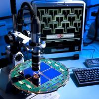 This image released by NASA/JPL-Caltech on March 17 shows the BICEP2 telescope, which uses novel technology developed at NASA\'s Jet Propulsion Laboratory in Pasadena, California. The focal plane shown here is an array of devices that use superconductivity to gather, filter, detect and amplify polarized light from the cosmic microwave background. | AFP-JIJI