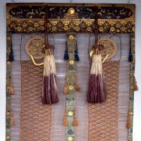 Bamboo Blind that decorated the interior of the Momijiyama Toshogu Shrine | TSUYAMA CITY MUSEUM