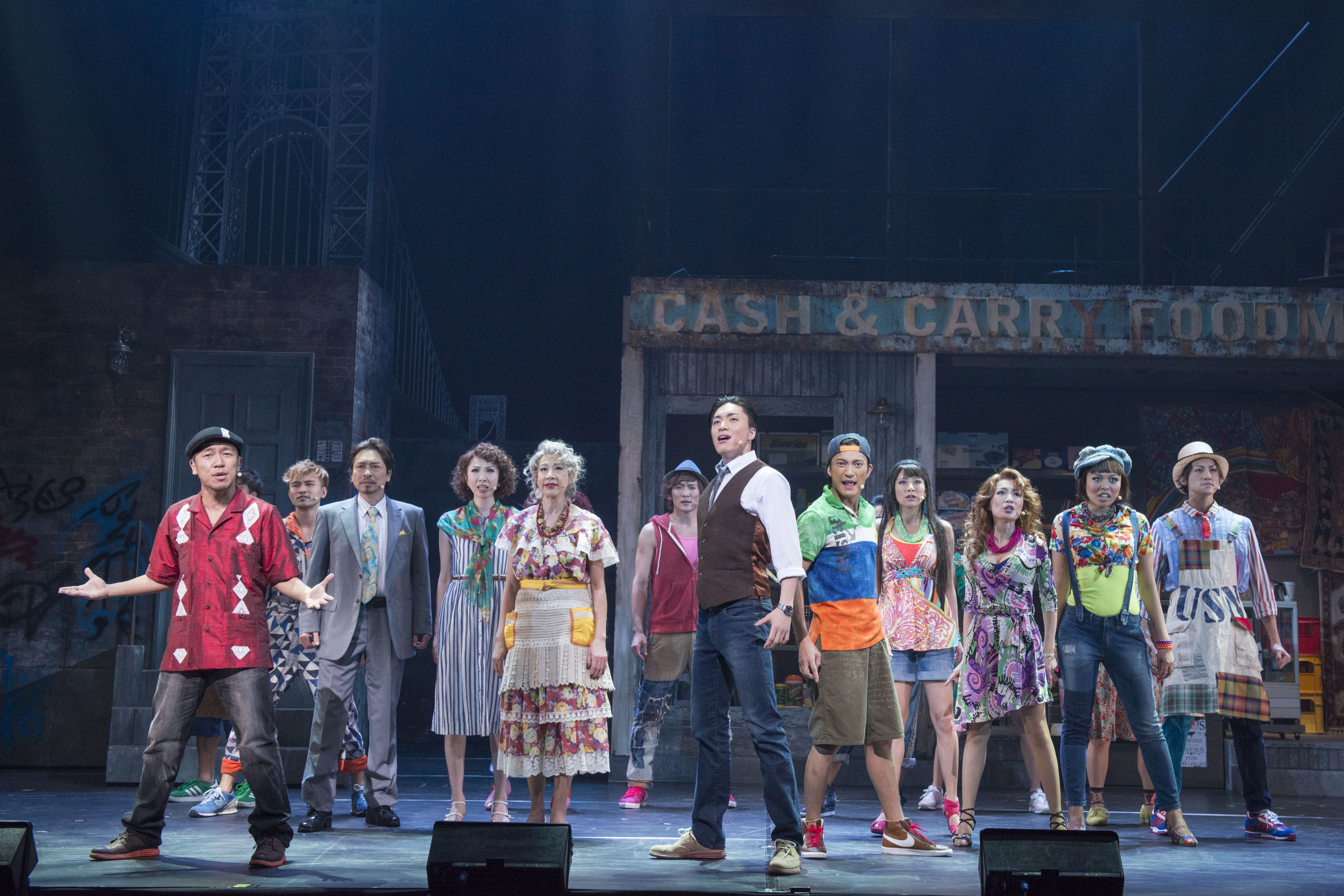 Good neighbors: The all-Japanese cast of Lin-Manuel Miranda's 'In the Heights,' set in a New York barrio. | COURTESY OF KYODO TOKYO