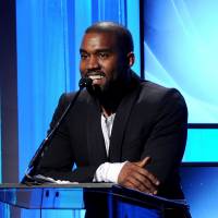 Blame game: Kanye West speaks at the 17th annual Hollywood Film Awards Gala in Beverly Hills, California, in October. | AP