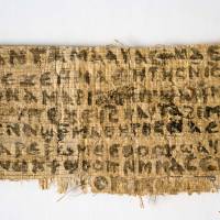A fragment of papyrus that divinity professor Karen L. King claims is the only existing ancient text that quotes Jesus explicitly referring to having a wife is seen in this photo released September 2012 by Harvard University. An article published in the Harvard Theological Review on Thursday says new scientific tests suggest the fragment is more likely an ancient document than a forgery. | AP