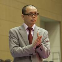 Coach Ryuji Kawai, seen in this file photo from April 2012 when he was the Hamamatsu Higashimikawa Phoenix bench boss, led the Shinshu Brave Warriors to a 16-win improvement this season and the franchise\'s first playoff berth. | DOMINIKA FITZGERALD
