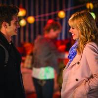 Modern couple: Without the Spider-Man costume, Peter Parker (Andrew Garfield) chats with Gwen Stacy (Emma Stone). &#169; 2013 CTMG. | ALL RIGHTS RESERVED.