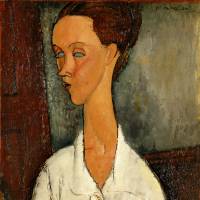 Amedeo Modigliani\'s \"Portrait of Lunia Czechowska\" | &#169; MEIJI UNIVERSITY LIBRARY