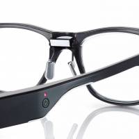 The Jins Meme glasses feature a technology called 3point Electro Oculogy Sensor that monitors eye fatigue. | MARK SCHUMACHER