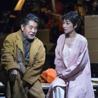Living and learning: Prospero (Ikko Furuya) and his daughter Miranda (Shiho Takano) on stage in Akira Shirai\'s Tokyo production of \"The Tempest.\" | &#169; MASAHIKO YAKOU