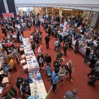 Northern networking: Visitors examine the works at last year\'s Toronto Comic Arts Festival in Canada. | PAUL HILLIER