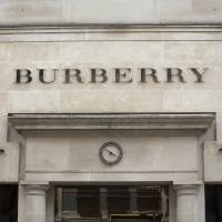 British flags fly Wednesday outside a Burberry garment store, operated by Burberry Group Plc, in London. | BLOOMBERG