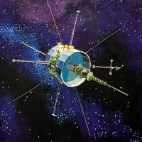 This illustration from NASA shows the International Sun/Earth Explorer-3, launched in 1978 to study solar winds. | AFP-JIJI